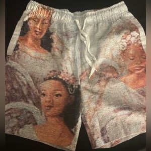 Angel Print Shorts